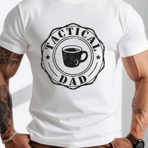 Tactical Dad Coffee T-Shirt - Image 2