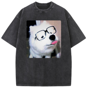 Geeky Dog Washed T-shirt