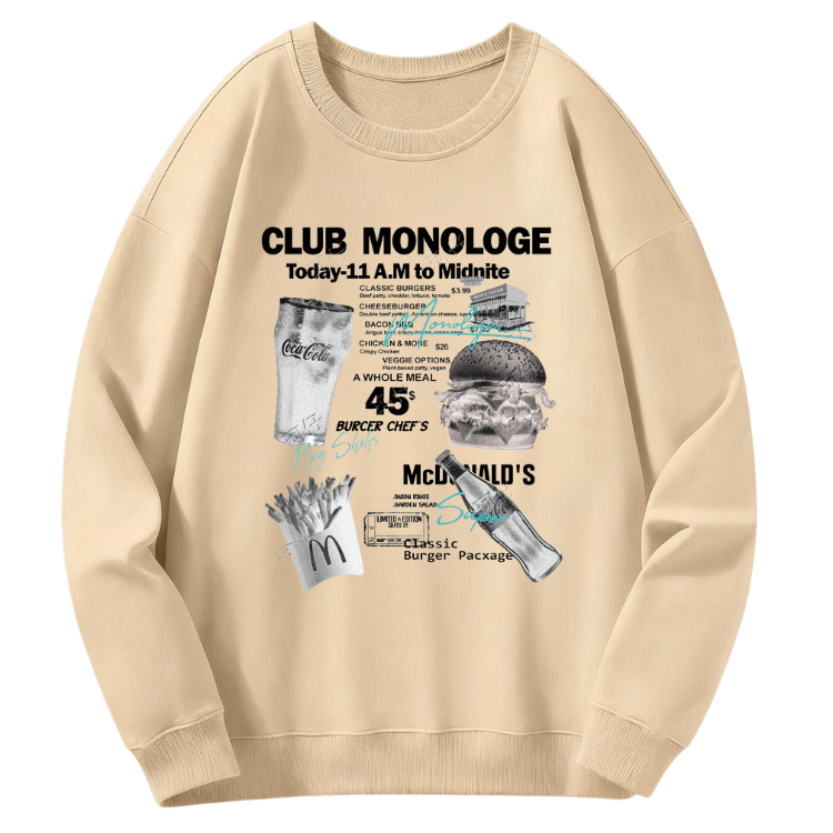 Vintage Fast Food Sweatshirt - Image 3