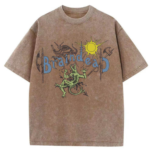 Brain Dead Vintage Rock Graphic T-Shirt - Image 3