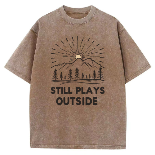 Still Plays Washed T-Shirt - Image 4