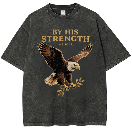 Strength Eagle Washed T-Shirt