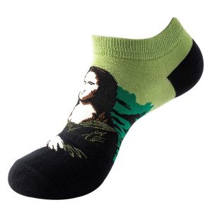 Mona Lisa Art Ankle Socks