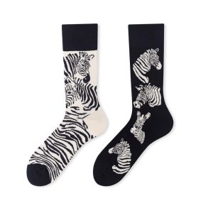 Zebra Stripe Animal Crew Socks