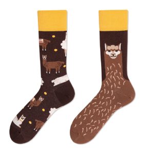 Deer & Stripe Contrast Socks
