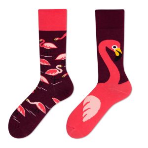 Flamingo & Leaf Print Socks